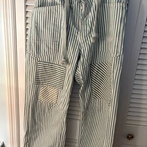 We The Free Moxie Railroad Stripe in Green and White